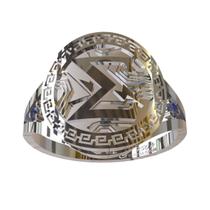 Anel De Formatura De Engenharia da Computação Em Prata 950k