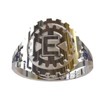 Anel De Formatura De Engenharia Mecânica Em Prata 950k Anel De Formatura De Engenharia Mecânica Em Prata 950k