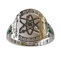 Anel De Formatura De Física Em Prata 950k