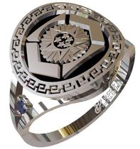 Anel De Formatura De Gestão Pública Em Prata 950k