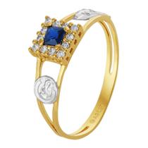 Anel de Formatura de Prata Revestida com Ouro 18K Anel de Formatura de Prata Revestida com Ouro 18K