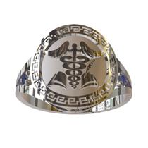 Anel De Formatura De Secretariado Executivo Em Prata 950k