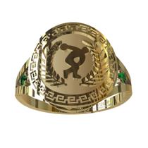 Anel de Formatura Educação Física em Ouro 18K