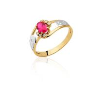 Anel De Formatura Em Ouro 18k Amarelo M6