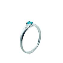 Anel de Formatura em Prata 925 com Zirconia Oval Verde Claro - Justino Ribas