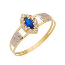 Anel de formatura feminino pedagogia letras ouro 10k