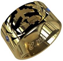 Anel de Formatura Logística em Ouro 750K