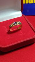 Anel de Formatura ouro 18 kilates 1.80 Gramas Pedra Zircônia 4 x 2 mm e aro 3mm