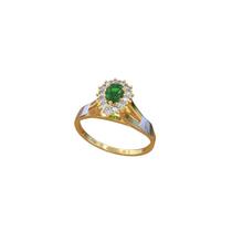 Anel de Formatura- Ouro18k- Gemas Naturais