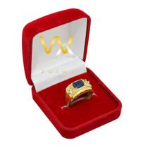 Anel de formatura pedra Azul Safira ( Administração Engenharia )