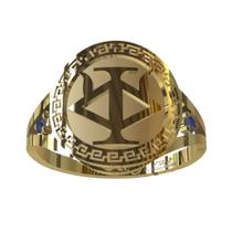 Anel de Formatura Recursos Humanos em Ouro 18K Anel de Formatura Recursos Humanos em Ouro 18K