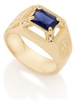 Anel De Formatura Retangular Com Símbolo Gr 512713