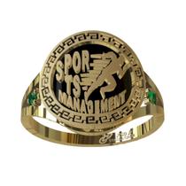 Anel de Formatura Sports Management em Ouro 18K Anel de Formatura Sports Management em Ouro 18K