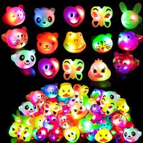 Anel de iluminação LED SOFLIY Colorful Flashing Bumpy 18 unidades Anel de iluminação LED SOFLIY Colorful Flashing Bumpy 18 unidades