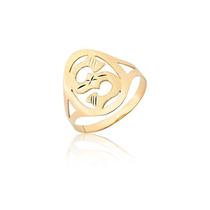 Anel De Letra Ouro 10k