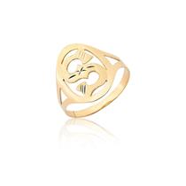 Anel De Letra S Em Ouro 18k Puro