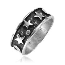 Anel de Lua e Estrela Em Prata - 15394 Anel de Lua e Estrela Em Prata - 15394