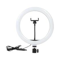 Anel de Luz LED 10 Polegadas para Selfie e Fotografia - Iluminação para Gravação de Vídeos