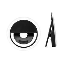 Anel de Luz LED com Carregamento USB - Mini Luz de Selfie Circular para iPhone