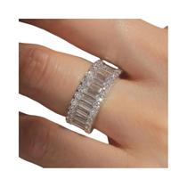 Anel De Moda Oval Em Prata Esterlina 925 Com Zircônia Para Mulheres, Presente De Luxo Para Noivado E
