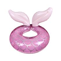 Anel de natação com fenda de rabo de peixe Crianças engrossam anel de natação inflável Anel de natação com fenda de rabo de peixe Crianças engrossam anel de natação inflável