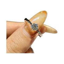 Anel de Noivado/Casamento com Moissanita 0.5-2ct - Prata 925 Anel de Noivado/Casamento com Moissanita 0.5-2ct - Prata 925