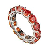 Anel de Noivado de Moissanita 7ct - Prata Esterlina, D VVS, Anel de Casamento