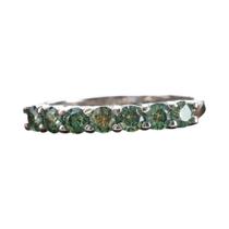 Anel De Noivado E Casamento Feminino Em Prata Esterlina 925 Com Moissanite Redondo D Color VVS1