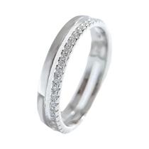 Anel De Noivado E Casamento Feminino Em Prata Esterlina 925 Com Zircônia, Joia Clássica Luxuosa E
