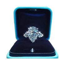 Anel De Noivado Feminino De Luxo Com Cristal Em Formato De Gota CZ, Joia Moderna Para Casamento E Anel De Noivado Feminino De Luxo Com Cristal Em Formato De Gota CZ, Joia Moderna Para Casamento E