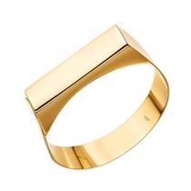 Anel De Noivado Ouro 18k Chapinha Solitário P/ Alianças