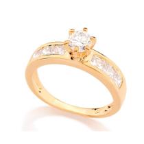 Anel de noivado solitário banhado ouro 3x 24k 18k e 22k feminino 15 anos rommanel zircônias grande 511690 Anel de noivado solitário banhado ouro 3x 24k 18k e 22k feminino 15 anos rommanel zircônias grande 511690