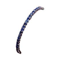 Anel de Noivado Vintage Feminino - Zircônia Azul e Prata Anel de Noivado Vintage Feminino - Zircônia Azul e Prata