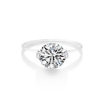 Anel de noivado YSDD 1.0-2.0 CT Moissanite D Color VVS1 Silver
