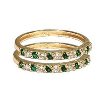 Anel de ouro 18 k Aparador Meia Aliança. Anel de ouro 18 k Aparador Meia Aliança.