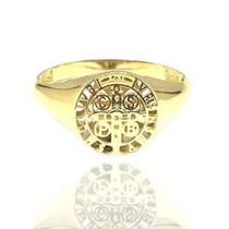 Anel de ouro 18 k Cruz Medalha de São Bento