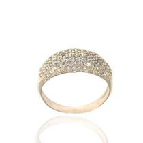 Anel de ouro 18 K Pedras Zirconia .