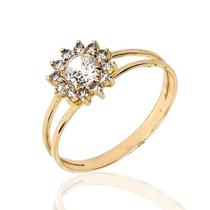 Anel de ouro 18 K Pedras Zirconia . - Elegancy Joias Anel de ouro 18 K Pedras Zirconia . - Elegancy Joias