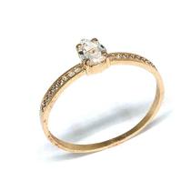 Anel de ouro 18 k Solitario