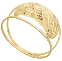 Anel De Ouro 18k/750 Diamantado Aro Duplo Aparador E Solitário Para Aliança Anel De Ouro 18k/750 Diamantado Aro Duplo Aparador E Solitário Para Aliança