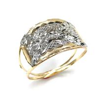 Anel de ouro 18k Branco e Amarelo Anel de ouro 18k Branco e Amarelo