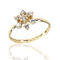 Anel de ouro 18k Chuveiro Estrela Anel de ouro 18k Chuveiro Estrela