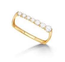 Anel de Ouro 18k com Moissanite