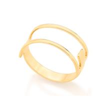 Anel de ouro 18k feminino rommanel largo vazado 512265