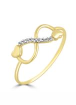 Anel de ouro 18k infinito