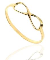 Anel de ouro 18k infinito Anel de ouro 18k infinito