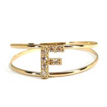 Anel de ouro 18k Inicial Com Pedras