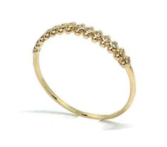 Anel de Ouro 18k Meia aliança Anel de Ouro 18k Meia aliança