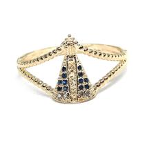 Anel de ouro 18k Nossa Senhora Aparecida
