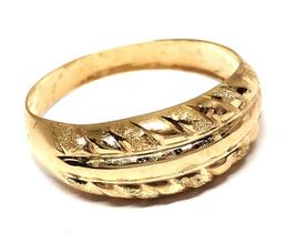 Anel de ouro 18k Trabalhado Estampado